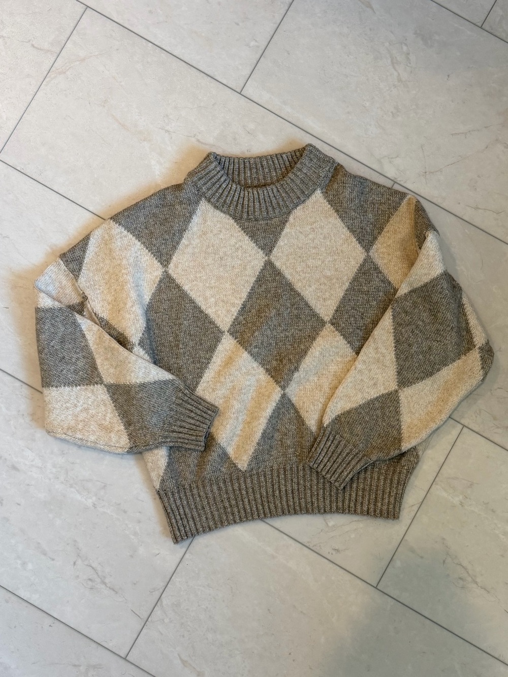 H&M x Pringle of Scotland Diamond Check Sweater